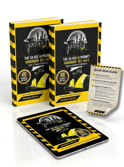 SA HSE AI Prompt Handbook 101 bundle — Vol 1 and Vol 2 with Quick-Start Guide cheat sheet