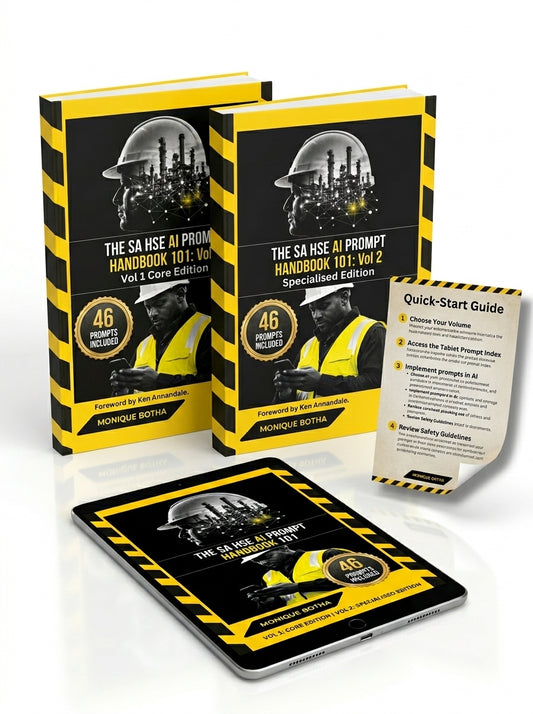 SA HSE AI Prompt Handbook 101 bundle — Vol 1 and Vol 2 with Quick-Start Guide cheat sheet